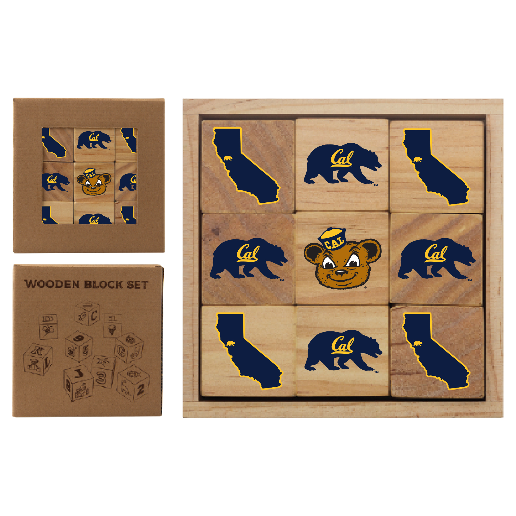 Product image 1 of 1 for Wood Block Set Multi Cal Logo