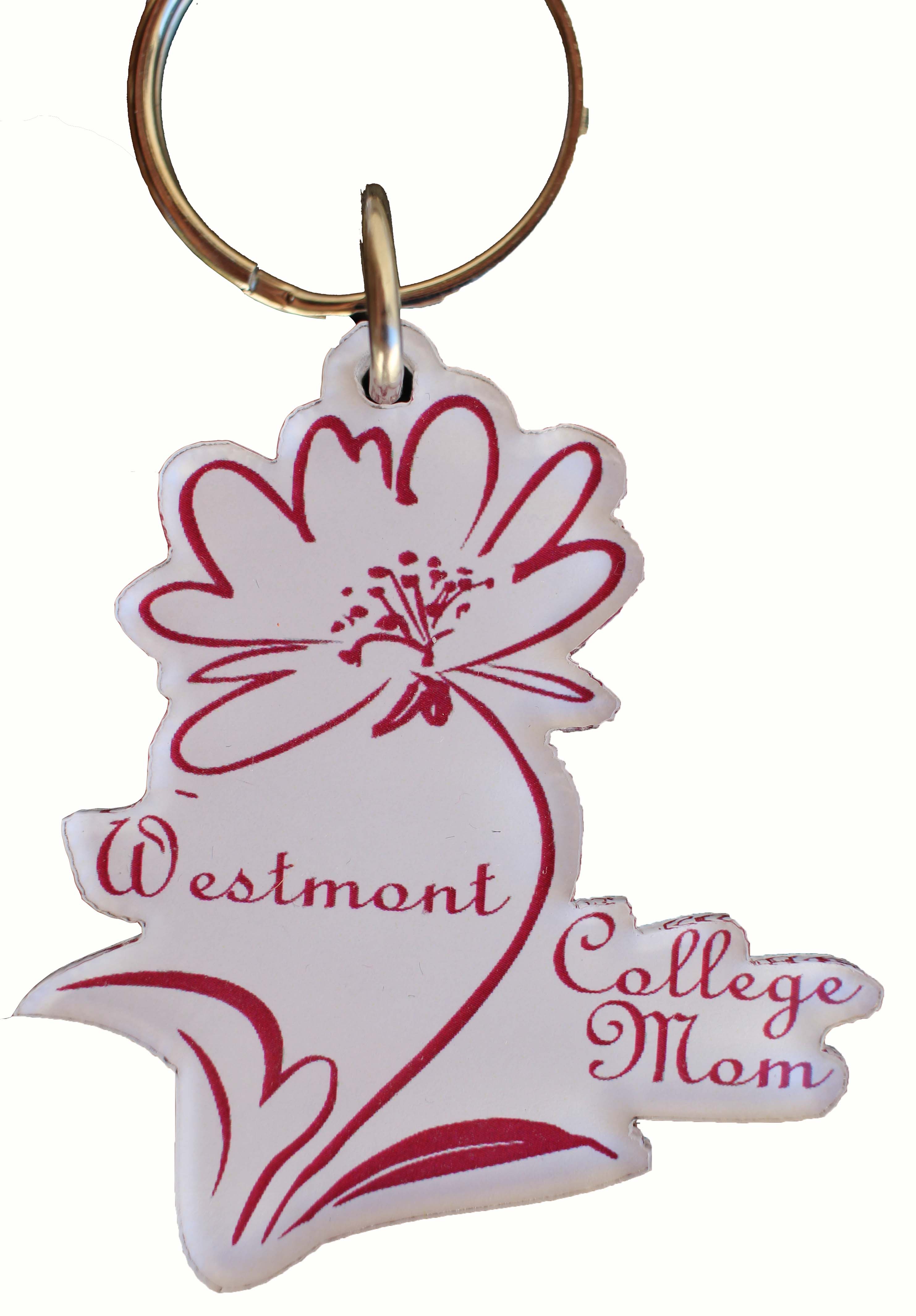 image of: Westmont Mom Flower Keychain