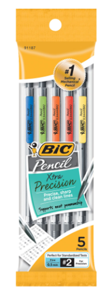 BIC Xtra Precision .5mm Mechanical Pencils, 5 Pack; $3.98