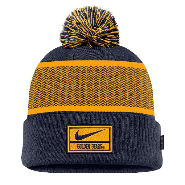 Nike Sideline Peak Cuff Pom Beanie Golden Bears Logo; $30.00