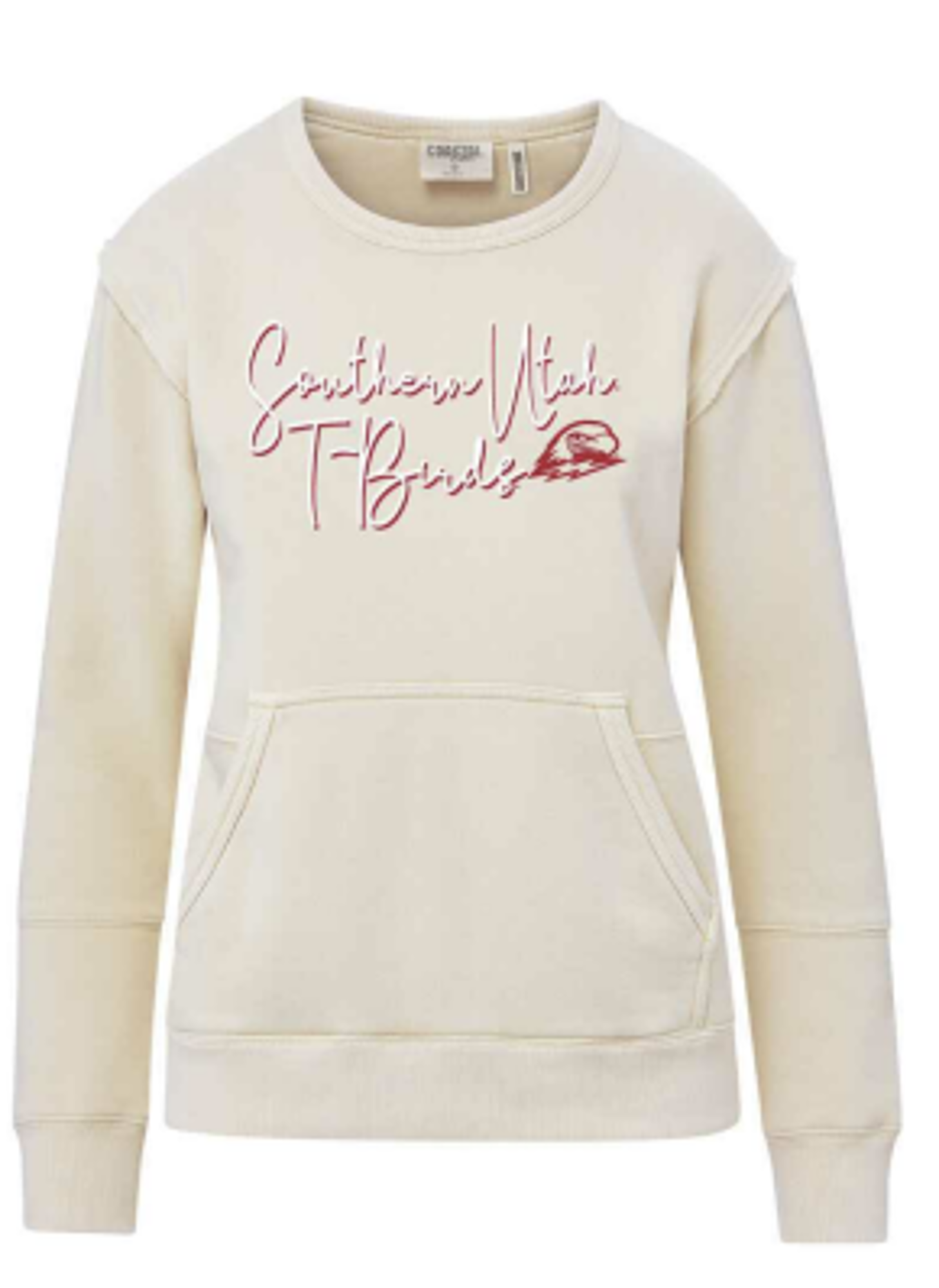 Product image 1 of 1 for MV SPORT  WOMEN CREW W/POCKET VANILLA SOU/T-BIRDS