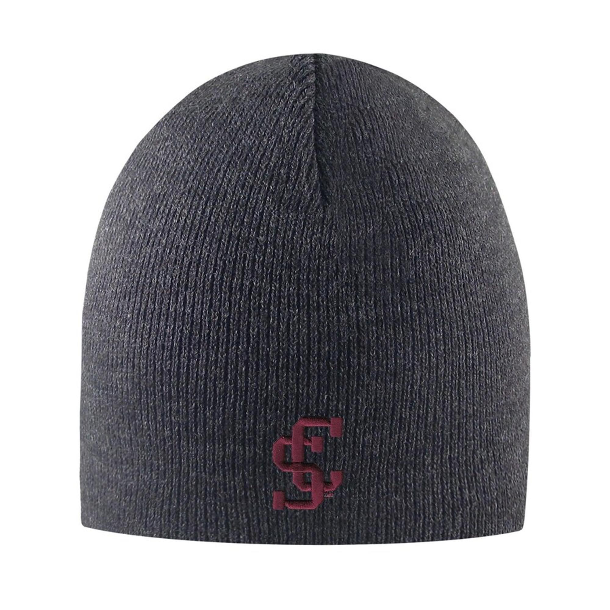 image of: Santa Clara University Everest Beanie, Charcoal 1