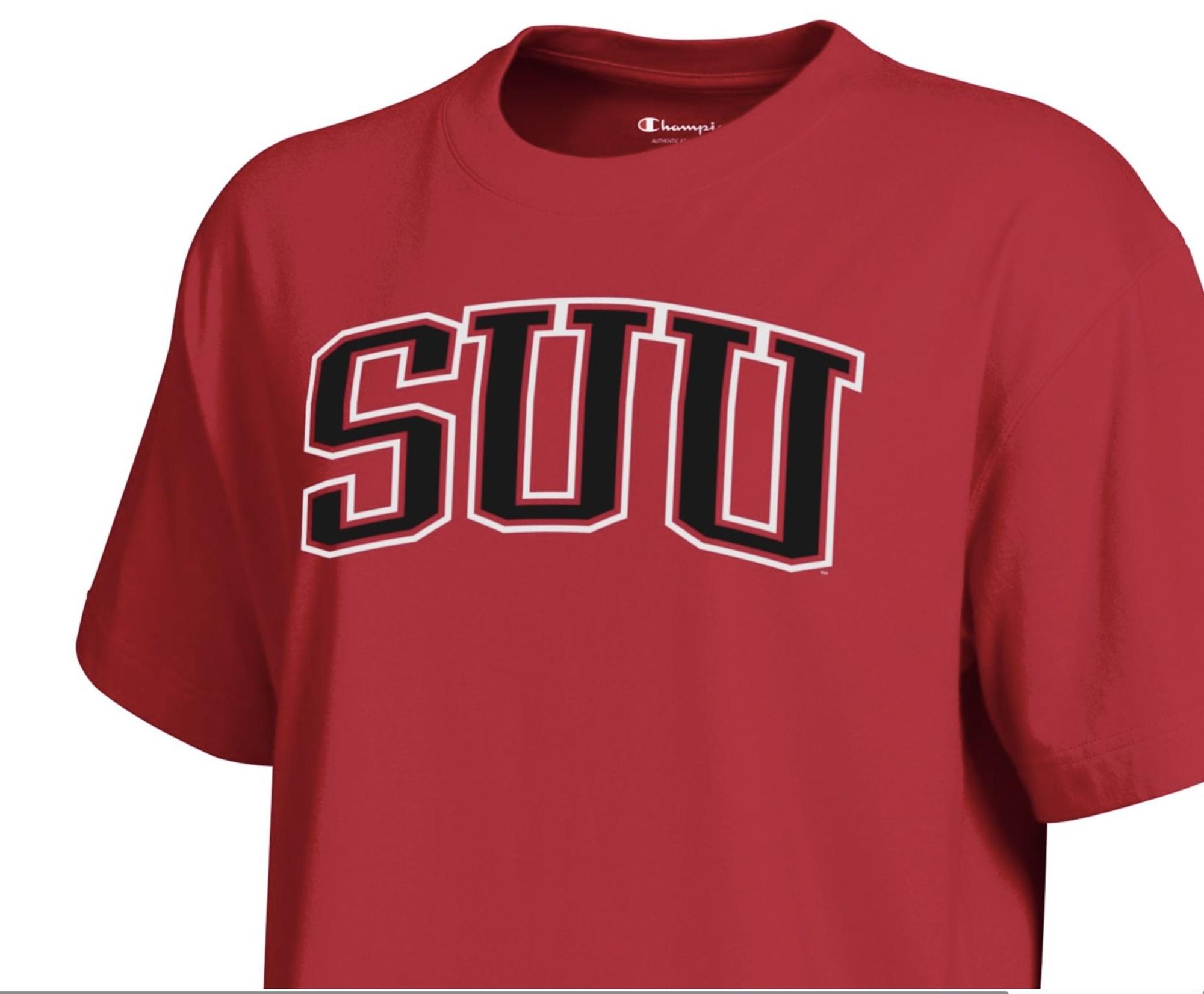 Product image 1 of 1 for CHAMPION TEE S/S RED SUU WOMENS