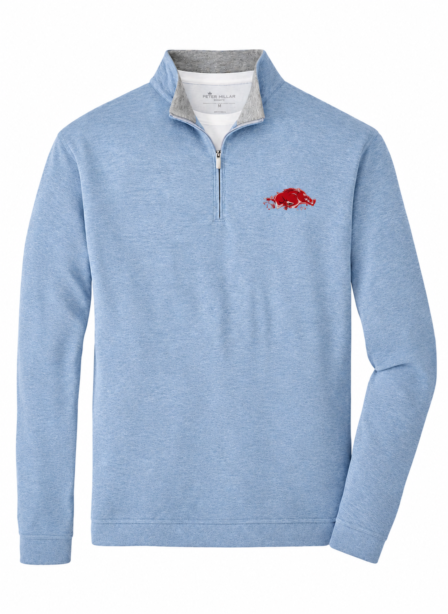 Product image 2 of 2 for Arkansas Razorbacks Peter Millar Crown Comfort Quarter Zip - Slobber Hog