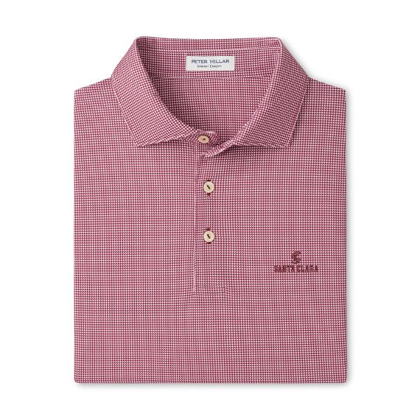 Santa Clara Broncos Peter Millar Border Men's Jersey Polo, Maroon; $169.99