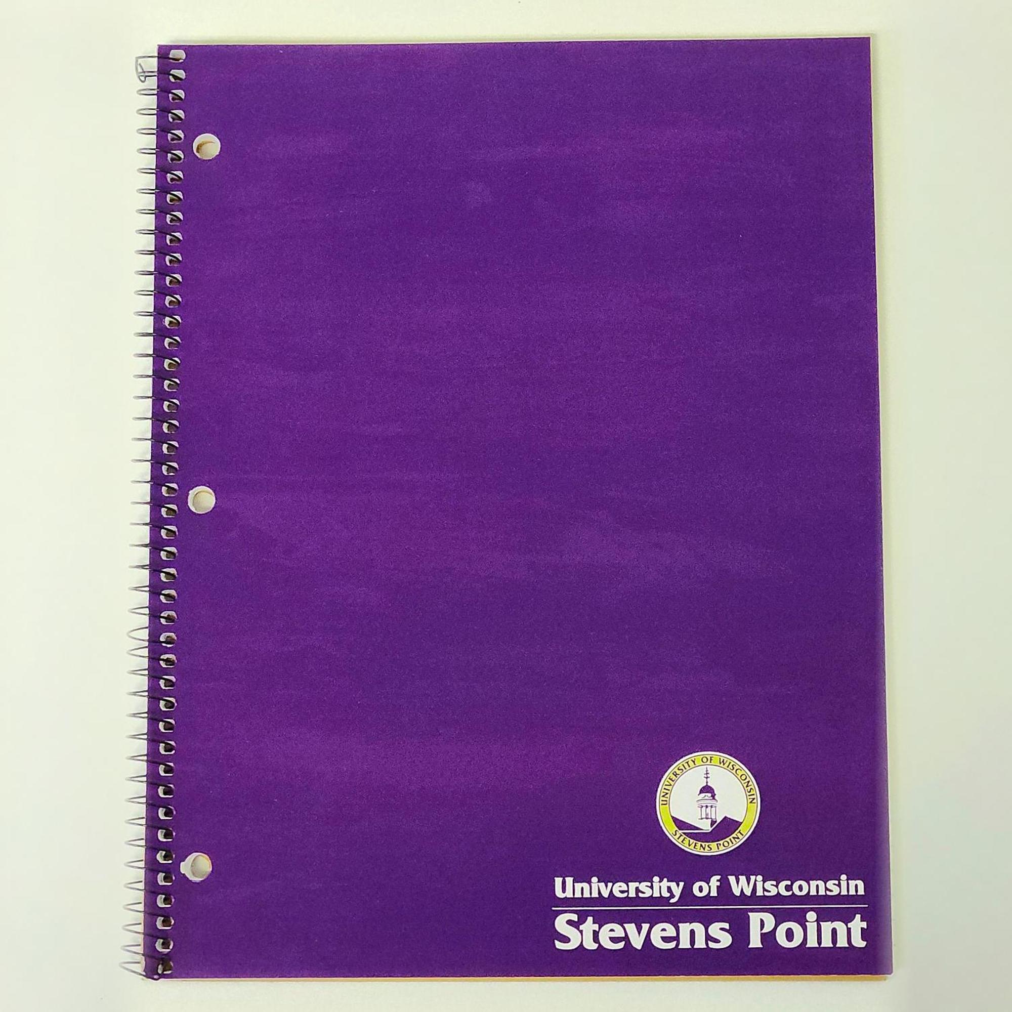 Product image 2 of 2 for UWSP Pointers 1 Subject College Ruled Notebook, Purple