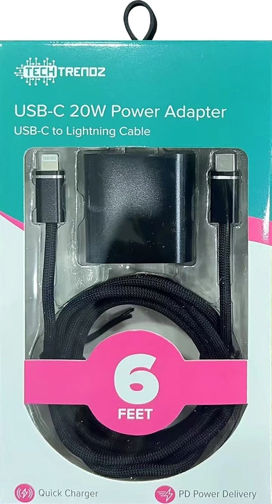 Product image 2 of 2 for 6ft. USBC to Lightning Fast Charging Set