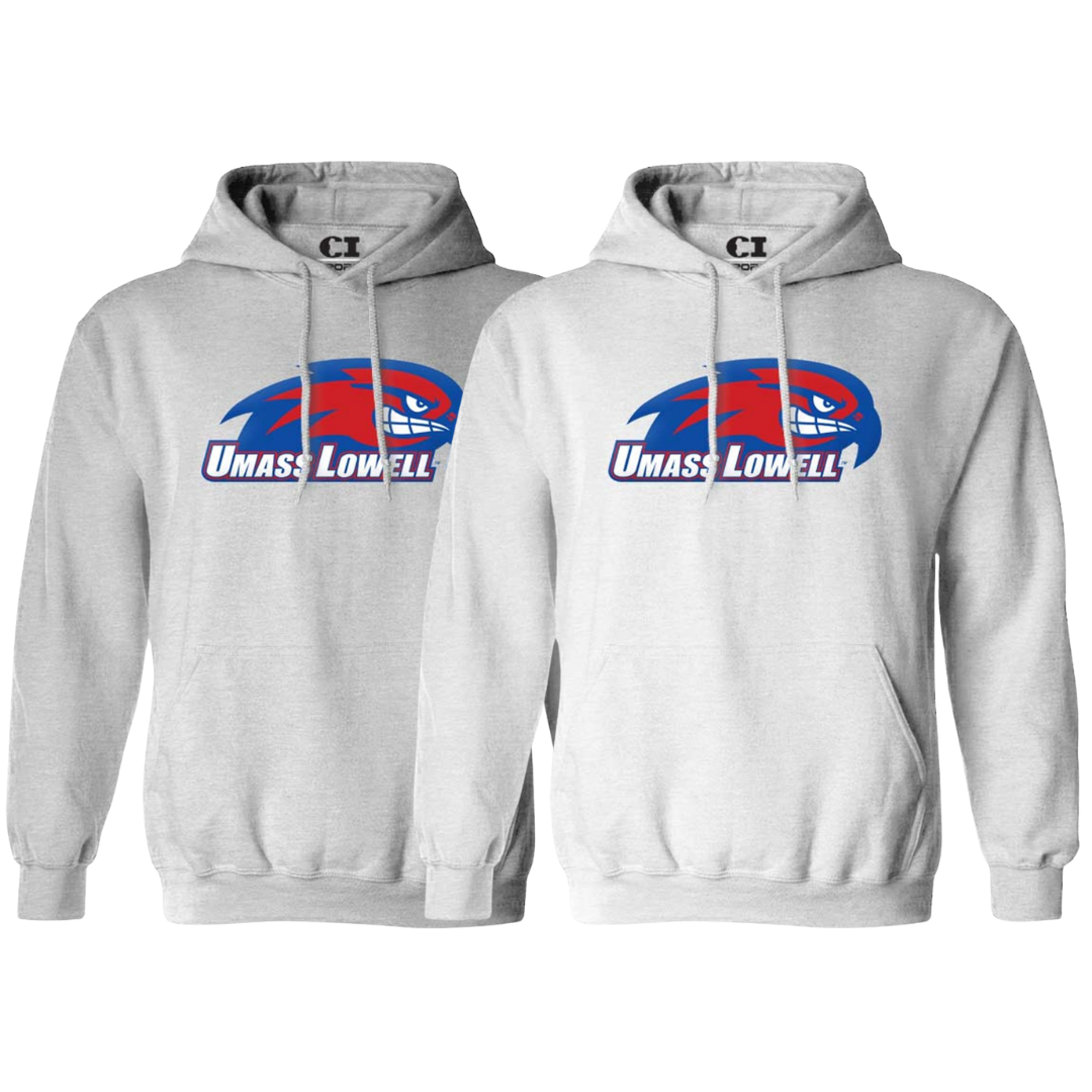 image of: UMASS Lowell River Hawks Applique Pullover Hoodie Sweatshirt
