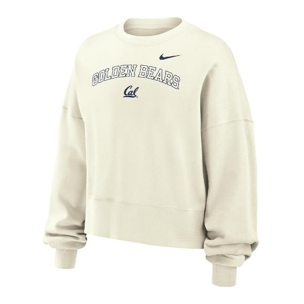 Youth Nike Sideline Club Fleece Boxy Crew Golden Bears / Cal Logo; $55.00