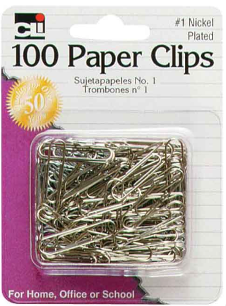Charles Leonard Small Paper Clips, 100 Pack; $2.98