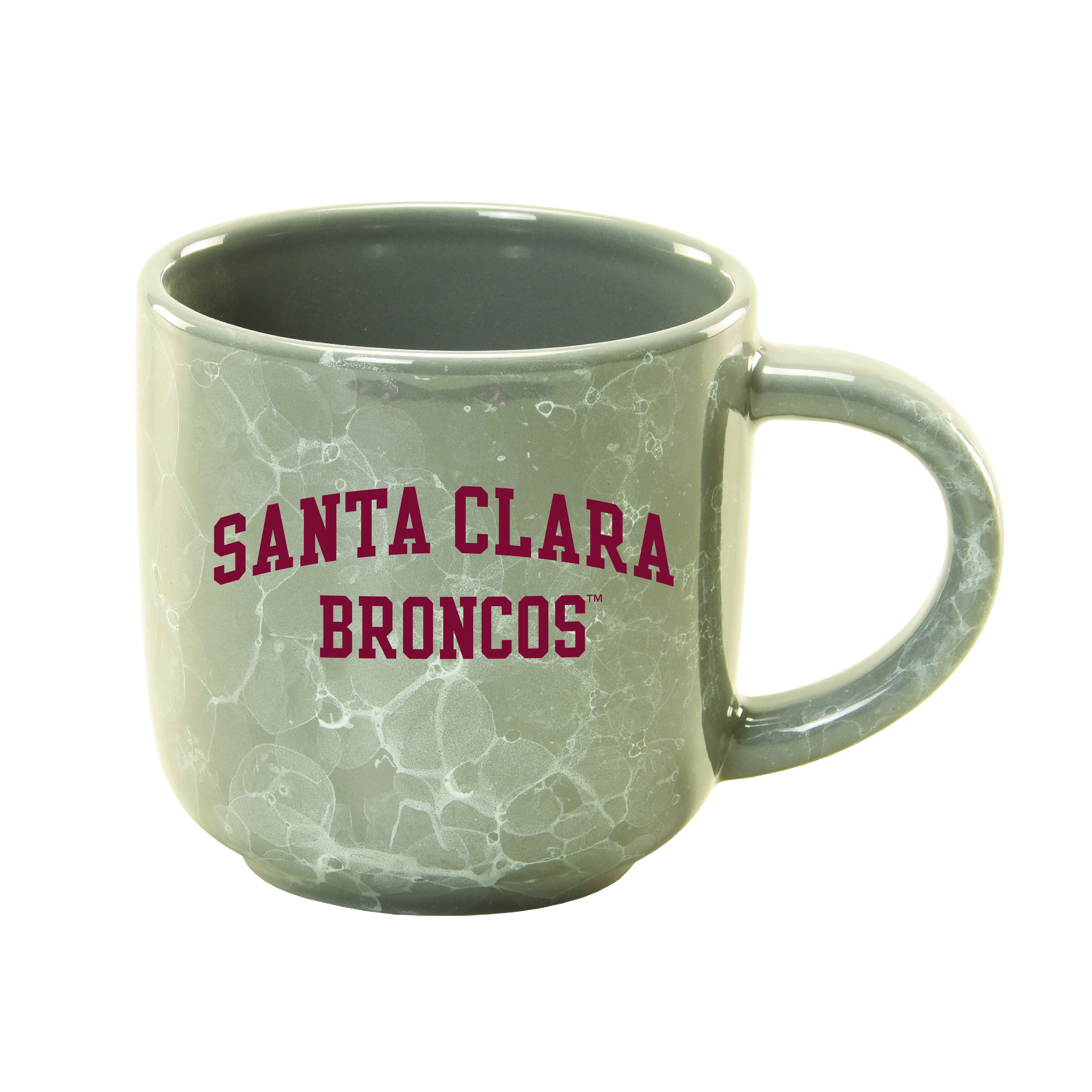 image of: Santa Clara Broncos 17oz Arch Marble Mug, Steel Gray