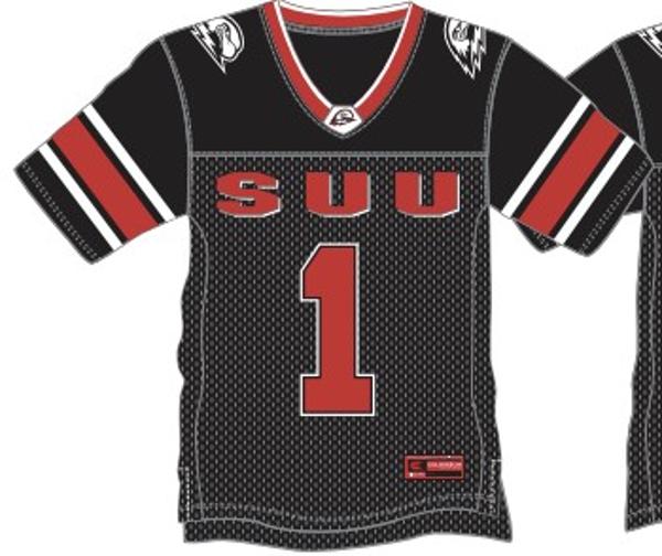 COLOSSEUM FOOTBALL JERSEY BLACK SUU; $70.00