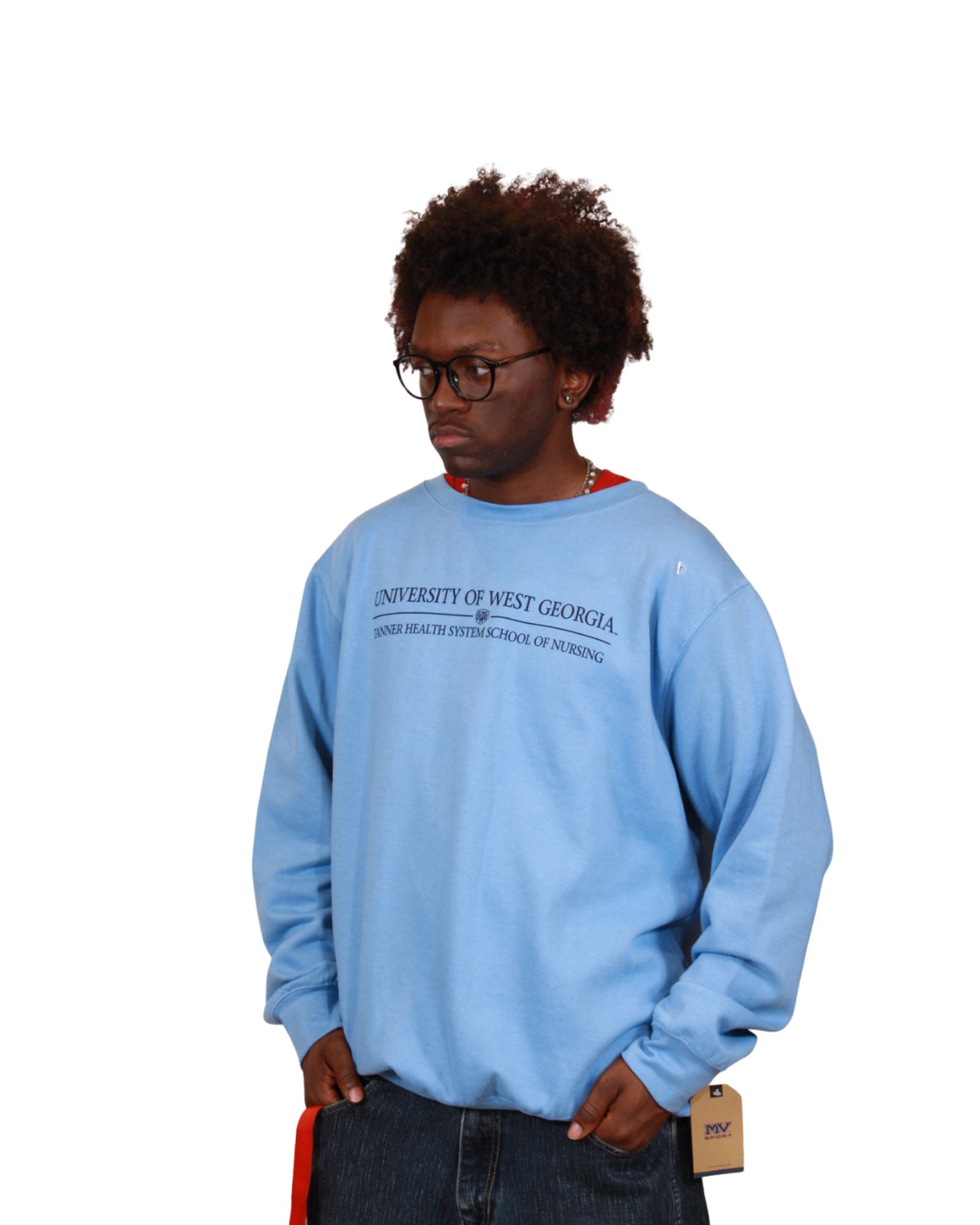 Product image 2 of 4 for COLLEGE OF NURSING SHIELD LOGO FUNDAMENTAL FLEECE CREW