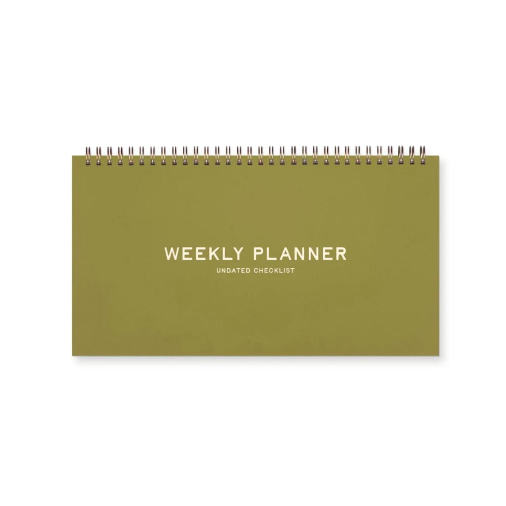 Product image 1 of 1 for Standard Checklist Undated Weekly Planner, Chartreuse