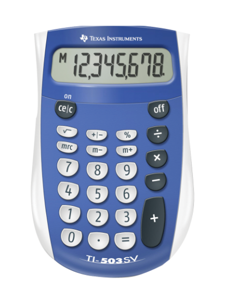 Texas Instruments TI-503 SuperView Standard Function Calculator; $6.98