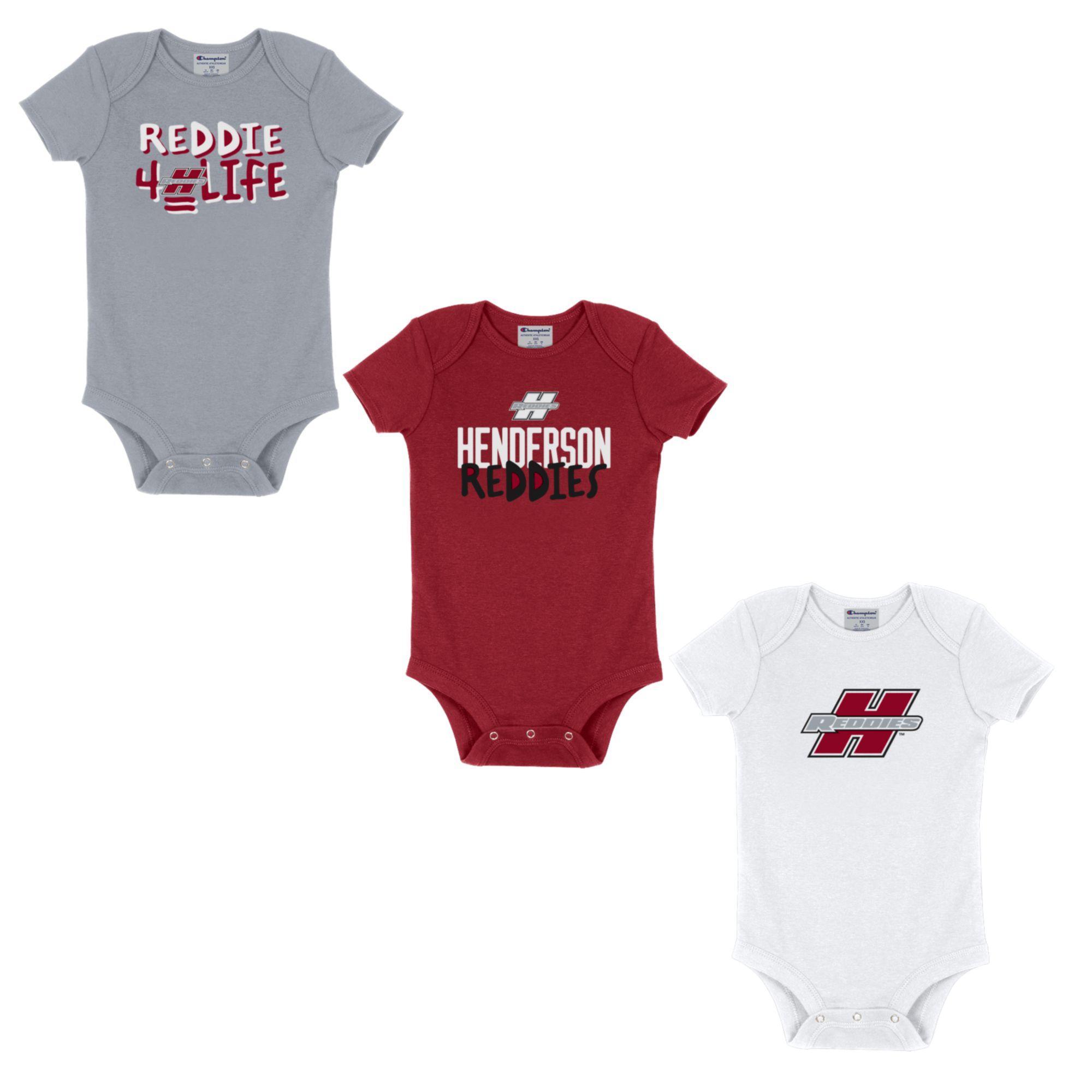 Product image 1 of 1 for Set of 3 Reddie Champion Onesies