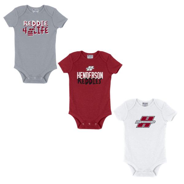 Set of 3 Reddie Champion Onesies; $39.99