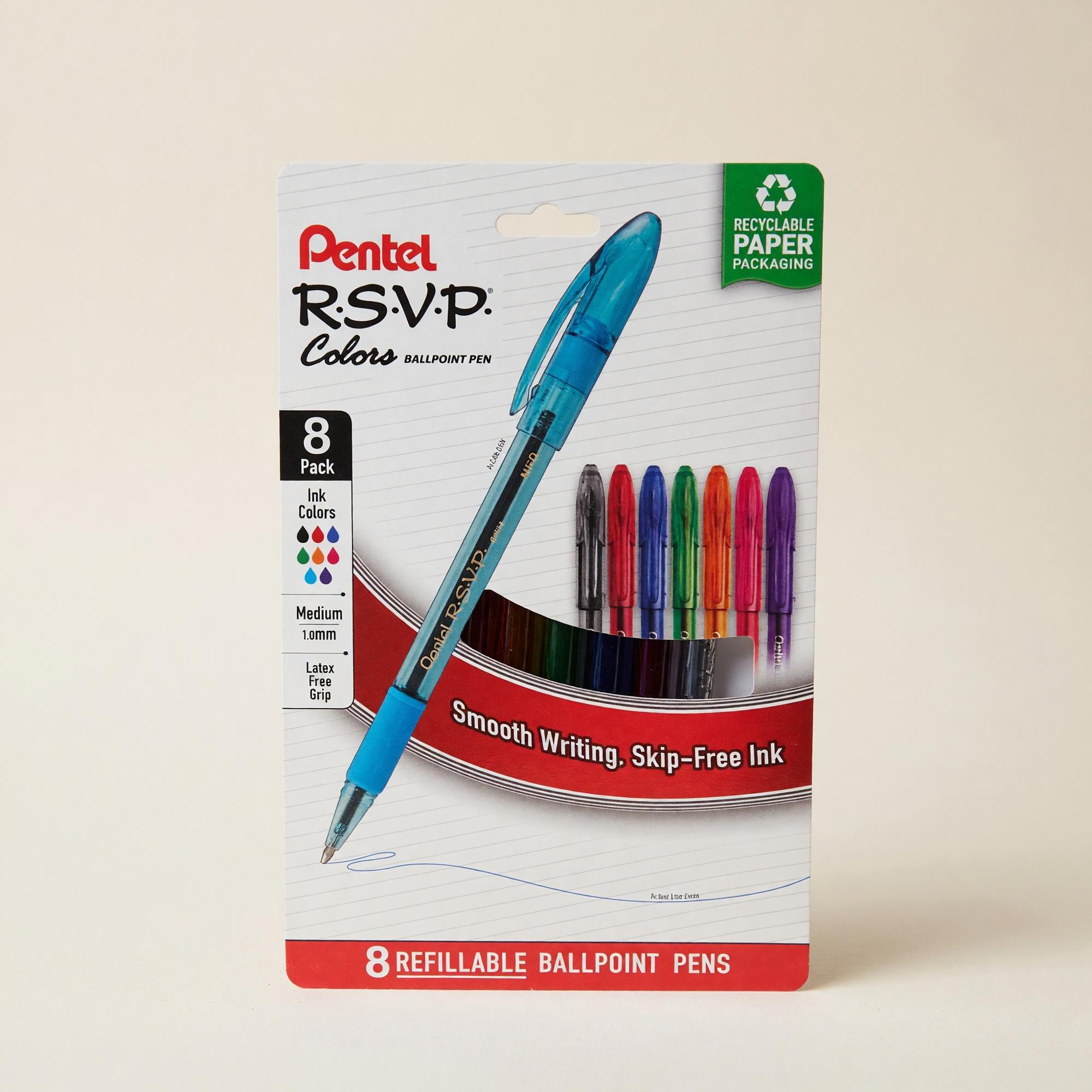Product image 1 of 1 for PEN RSVP Med 8 pk