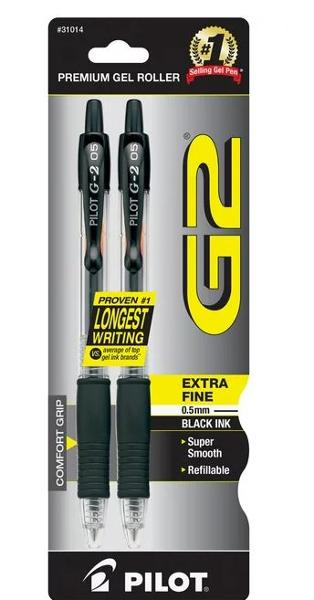 G2 Xtra Fine Black Pen 2pk; $3.99