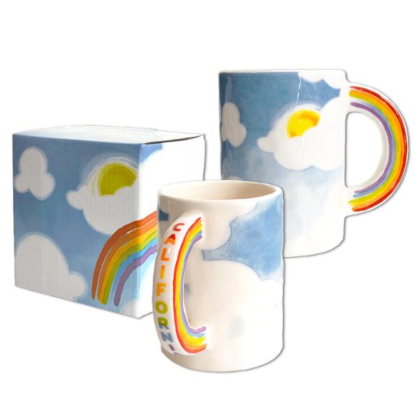 California Ceramic Rainbow Mug; $18.98