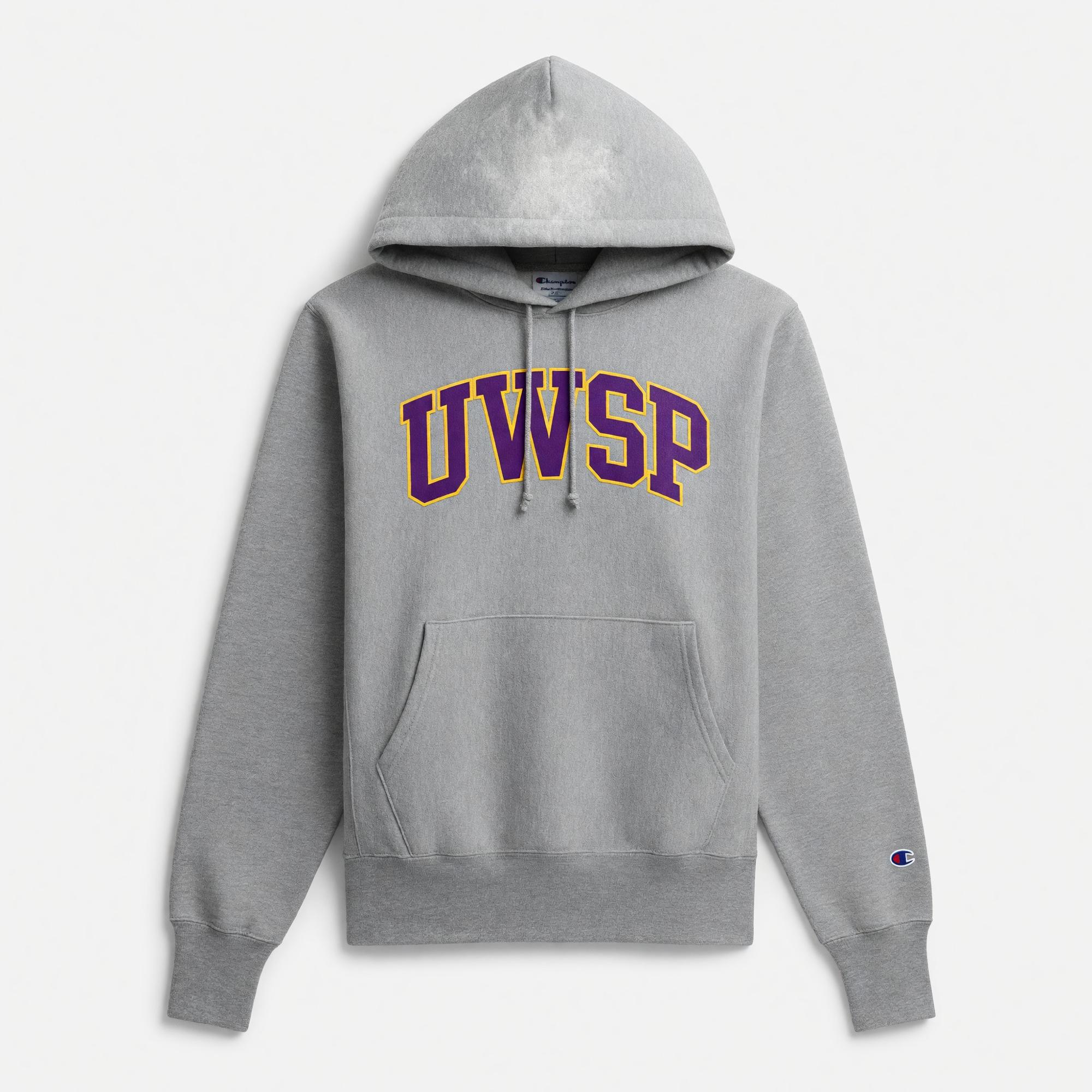 Product image 2 of 2 for UWSP Champion Reverse Weave Hoodie - Oxford Grey / Black