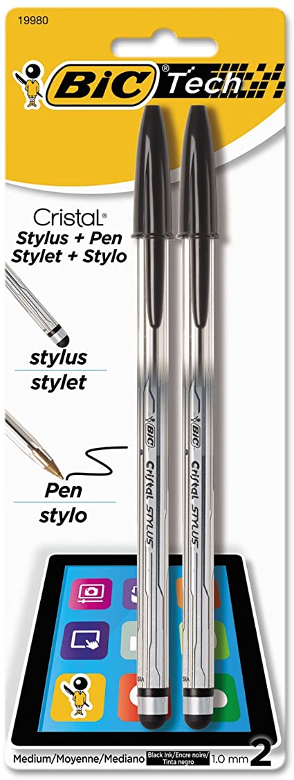 image of: BIC Tech Cristal 2in1 Stylus Pen