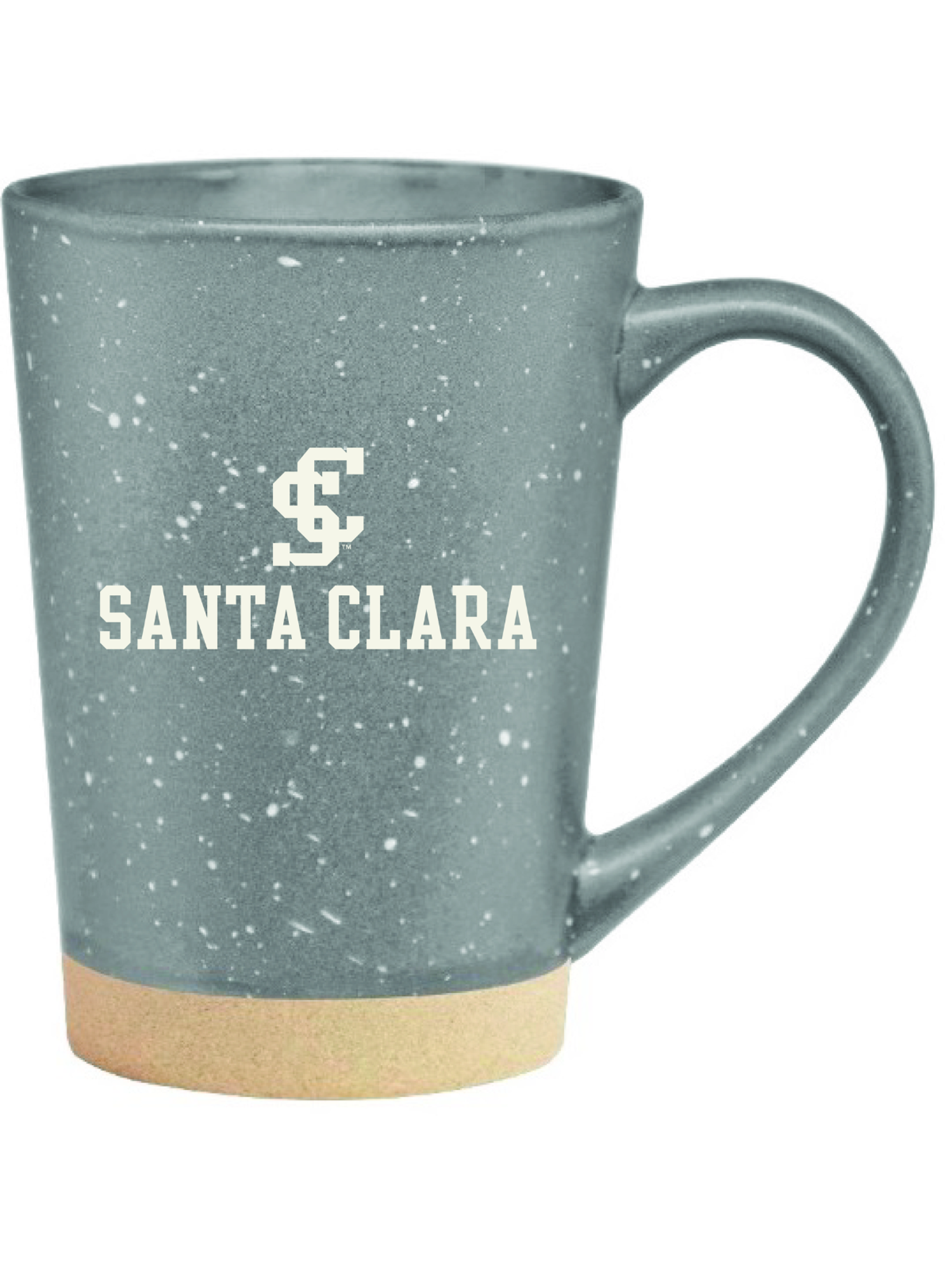 Santa Clara Broncos 16oz Earthstone Etched Mug, Gray