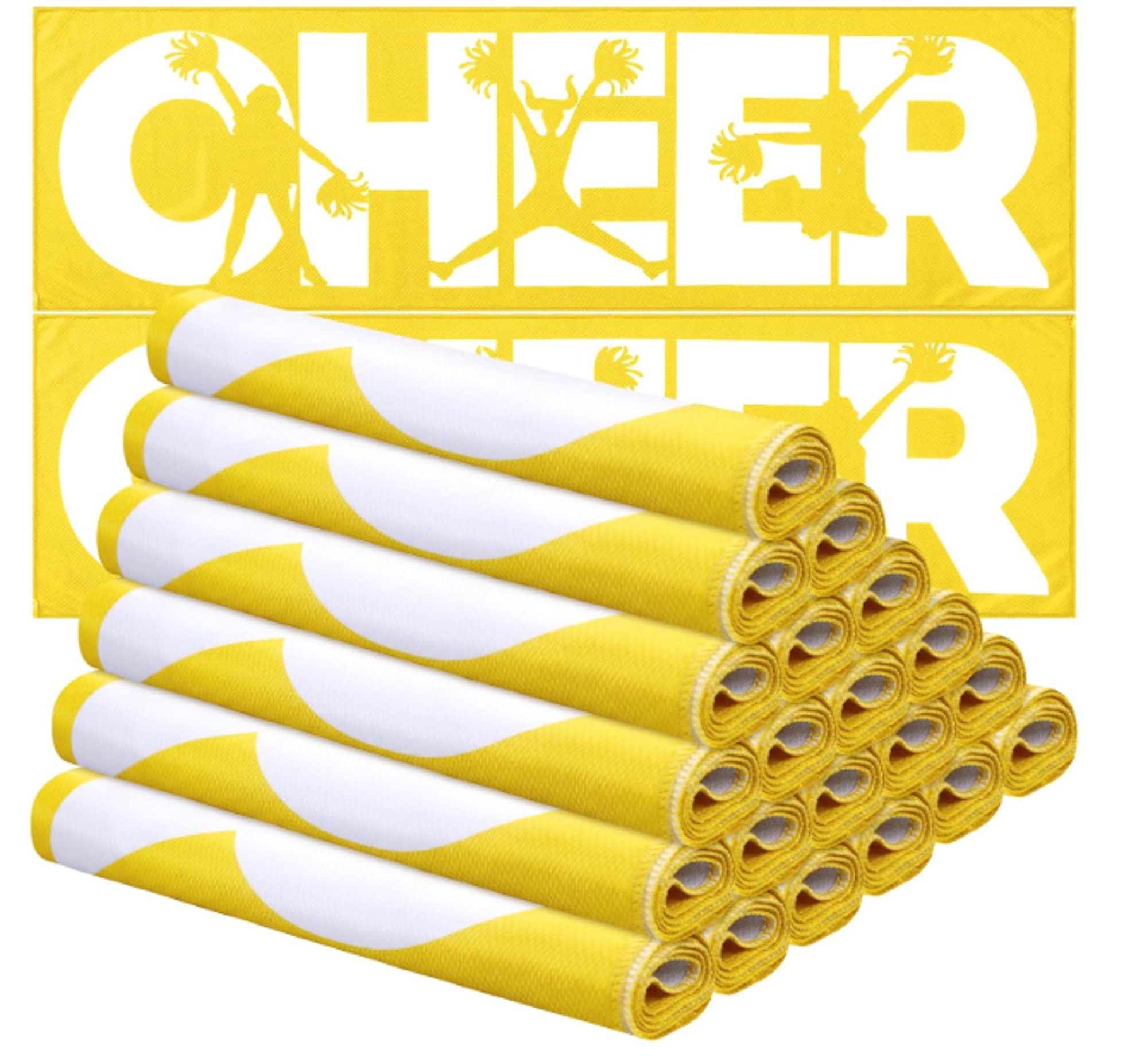 Product image 1 of 2 for Cooling Yellow CHEER - Rally Towel