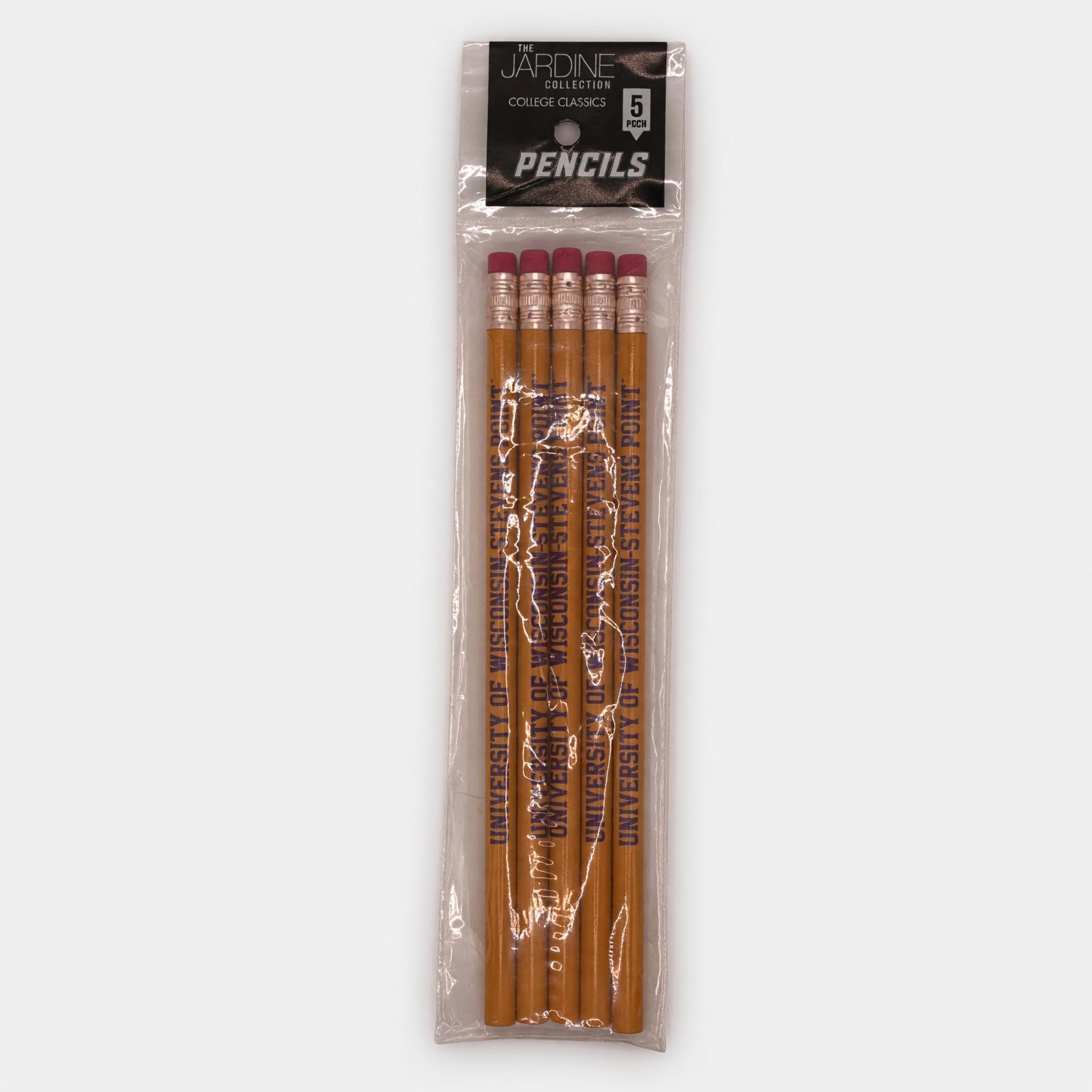 Product image 1 of 1 for University of Wisconsin Stevens Point Wooden Pencils, 5 Pack