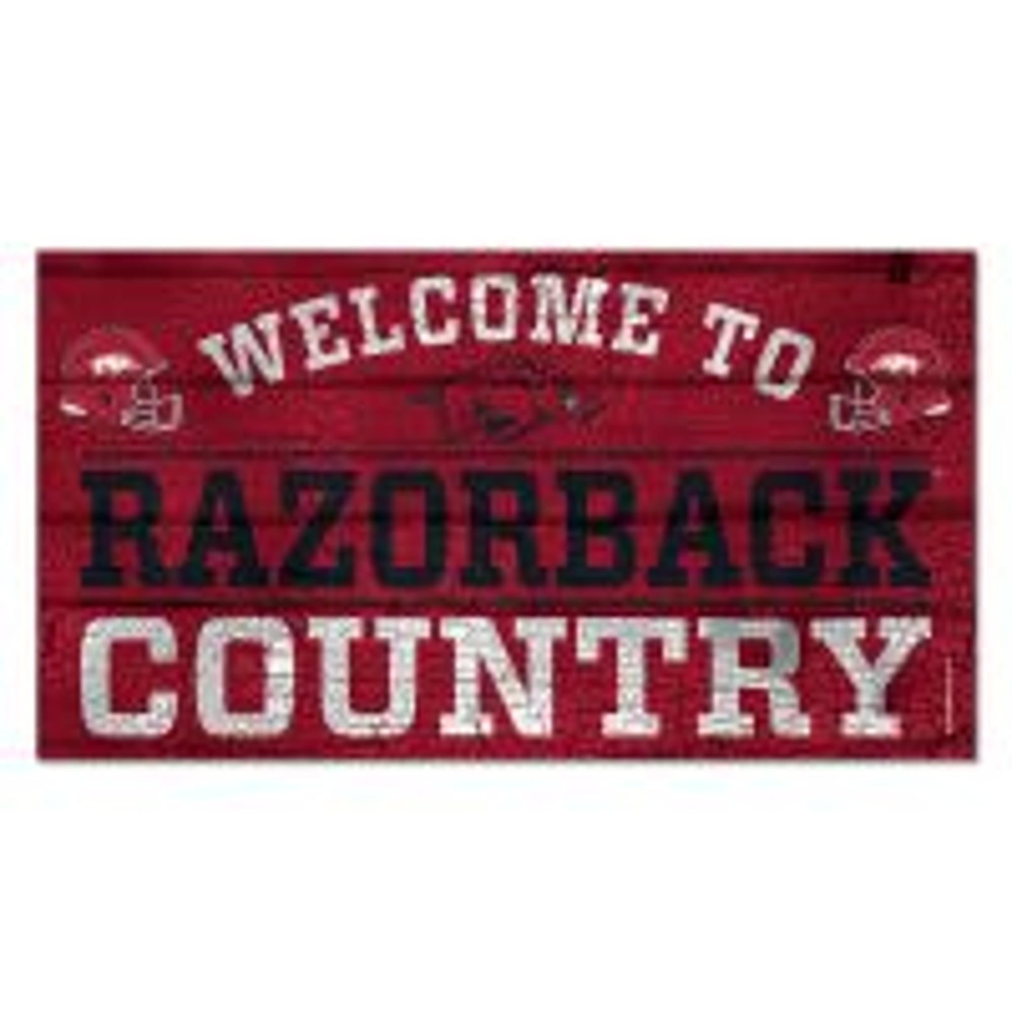 image of: Arkansas Razorbacks Wall Sign Razorback Country
