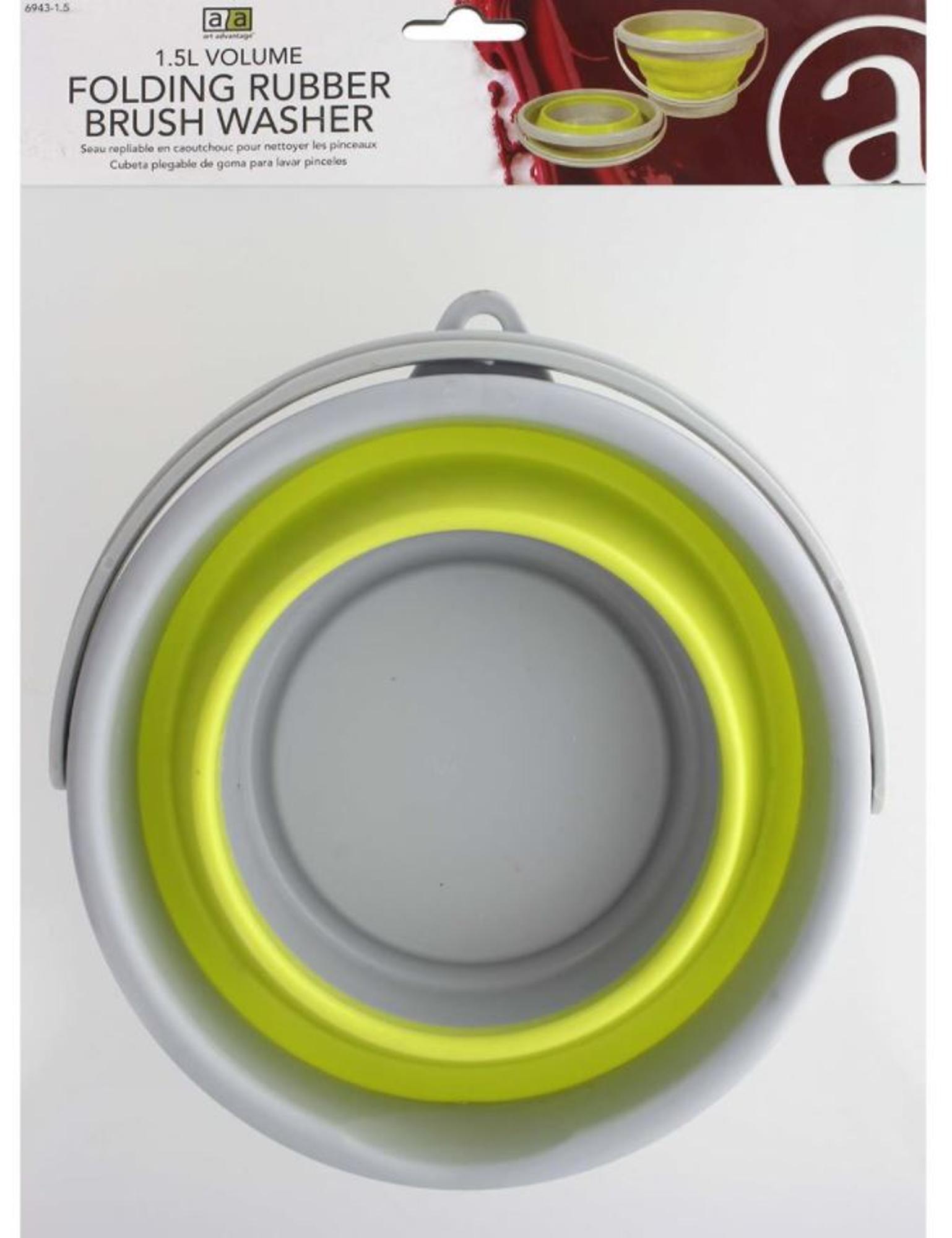 image of: Folding Rubber Brush Washer 1.5L