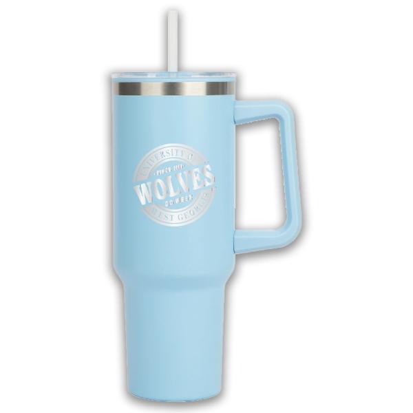 UNIV. OF WEST GA TEXT IZZY TRAVEL TUMBLER; $32.99