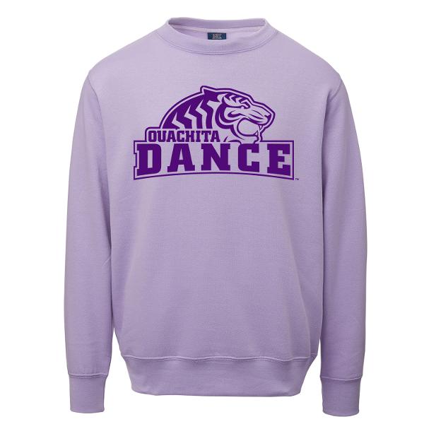 Ouachita Baptist University Dance Fundamental Fleece Crew, Stardust Purple; $24.99