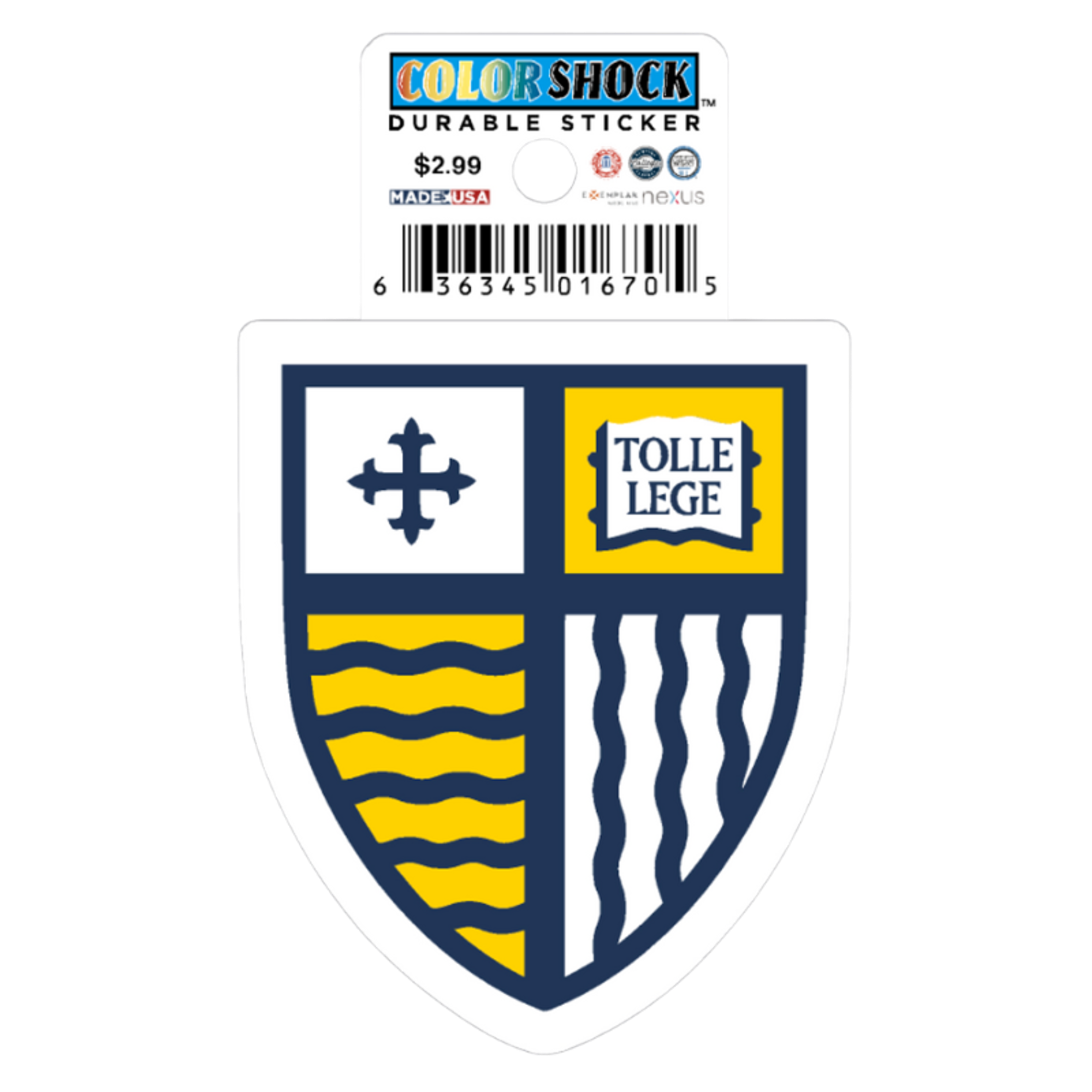 image of: Merrimack Shield Sticker
