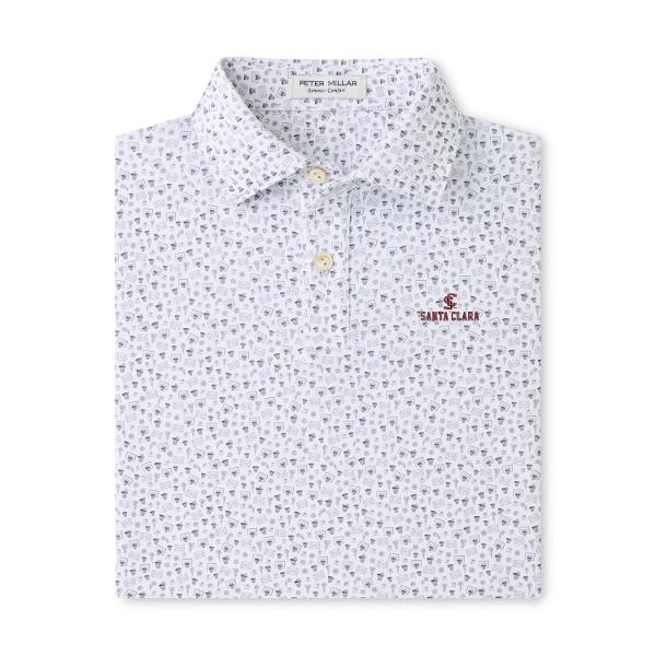 Santa Clara Broncos Peter Millar Youth Buzzer Beater Performance Jersey Polo; $95.00