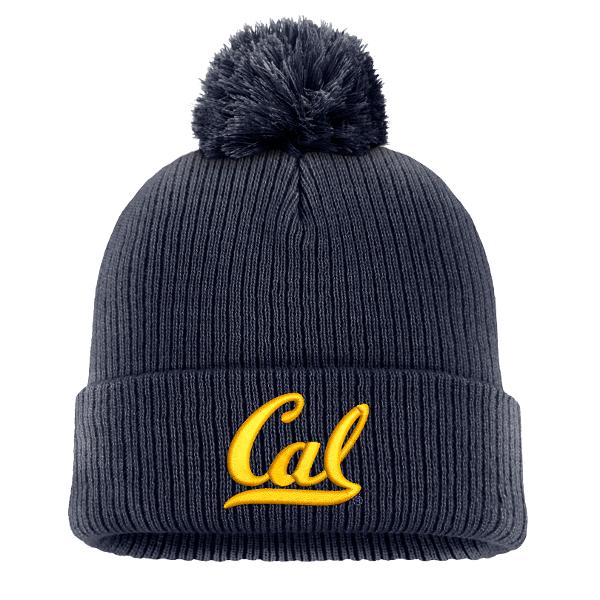 Nike Solid Peak Pom Beanie Cal Logo; $30.00