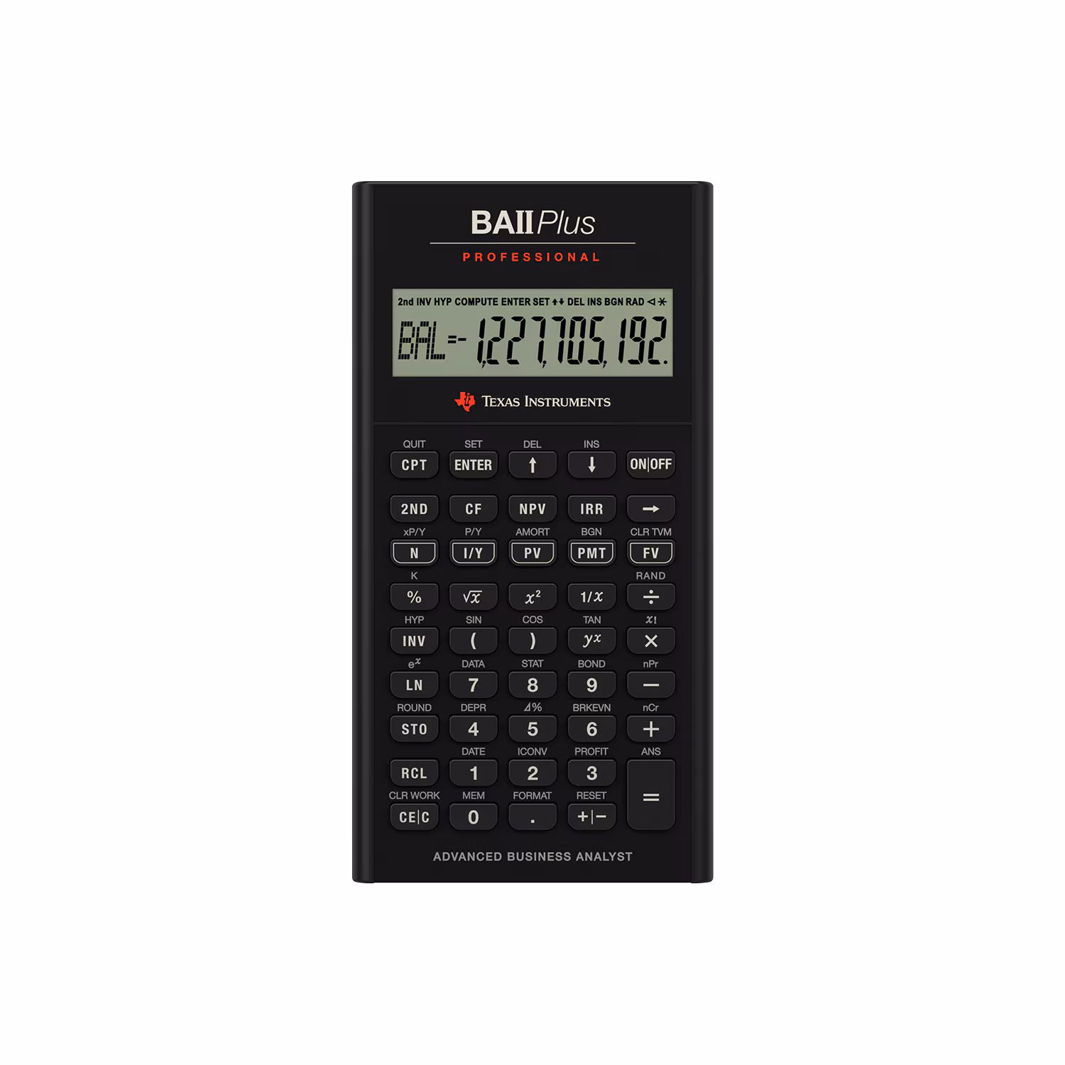 image of: Texas Instruments BAII+ Pro Financial Calculator