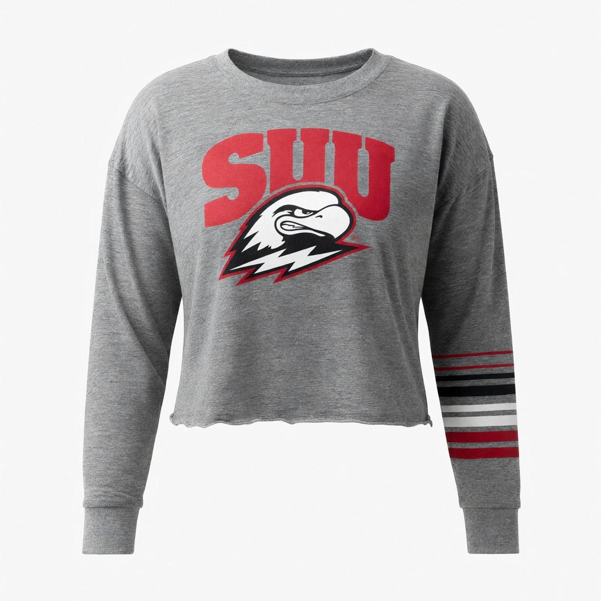 Product image 4 of 4 for Colosseum Long Sleeve Striped Cropped Tee