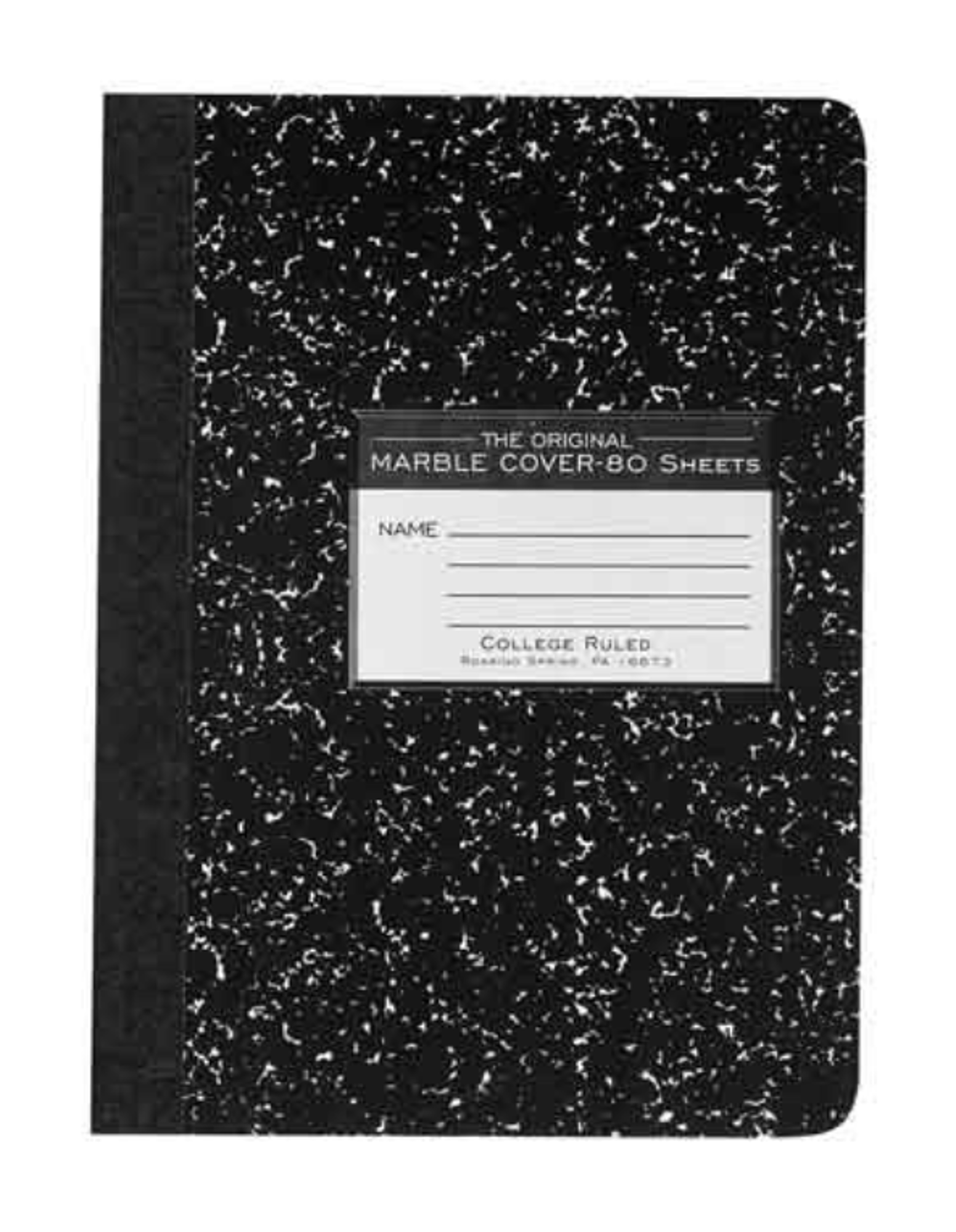 image of: Roaring Spring College Ruled Marble Composition Notebook, 80 Sheets