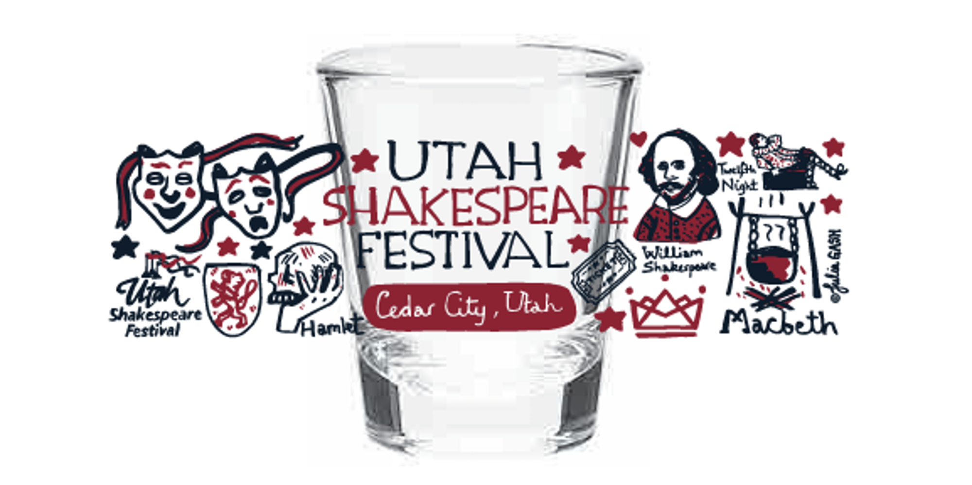 Product image 1 of 1 for JULIA GASH USF SHOT GLASS