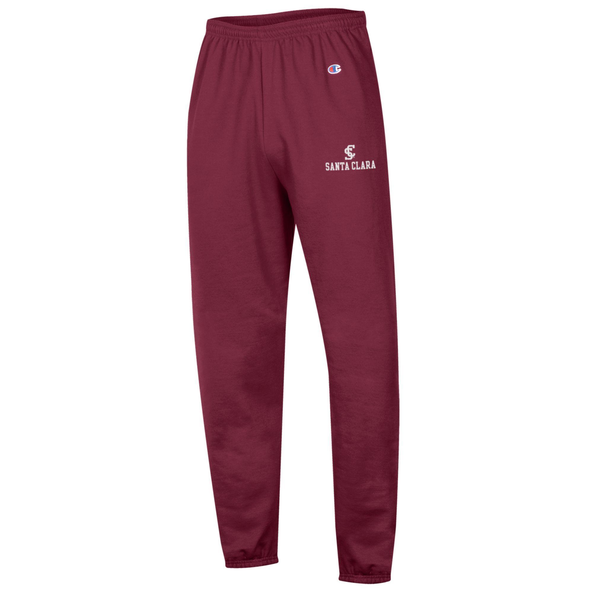 image of: Santa Clara Broncos Champion Powerblend Banded Pant, Garnet