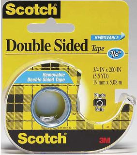 image of: Scotch Double-Sided Tape Removable .75 x 400