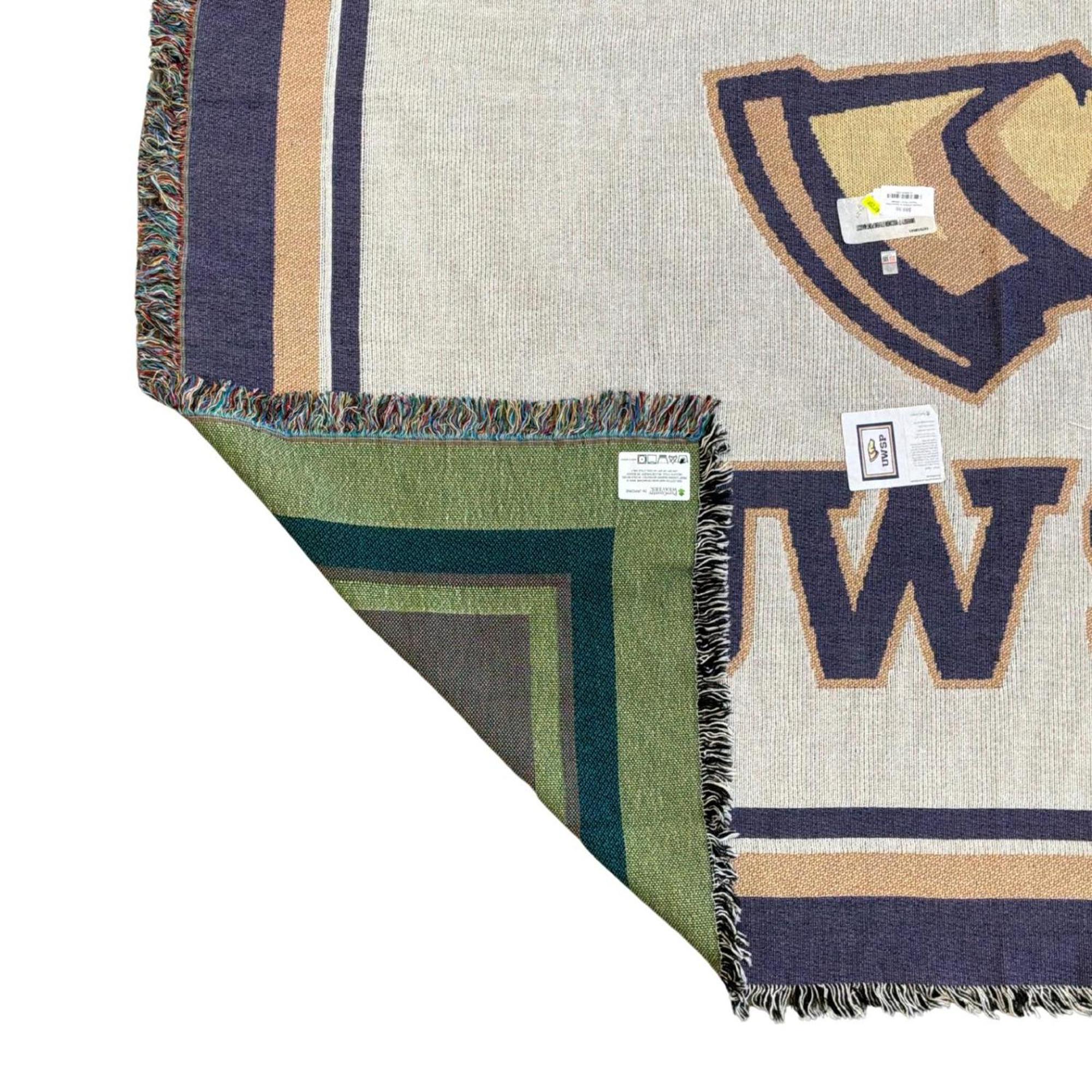 Product image 4 of 5 for University of Wisconsin Stevens Point Tapestry Afghan- Pointer or Old Main