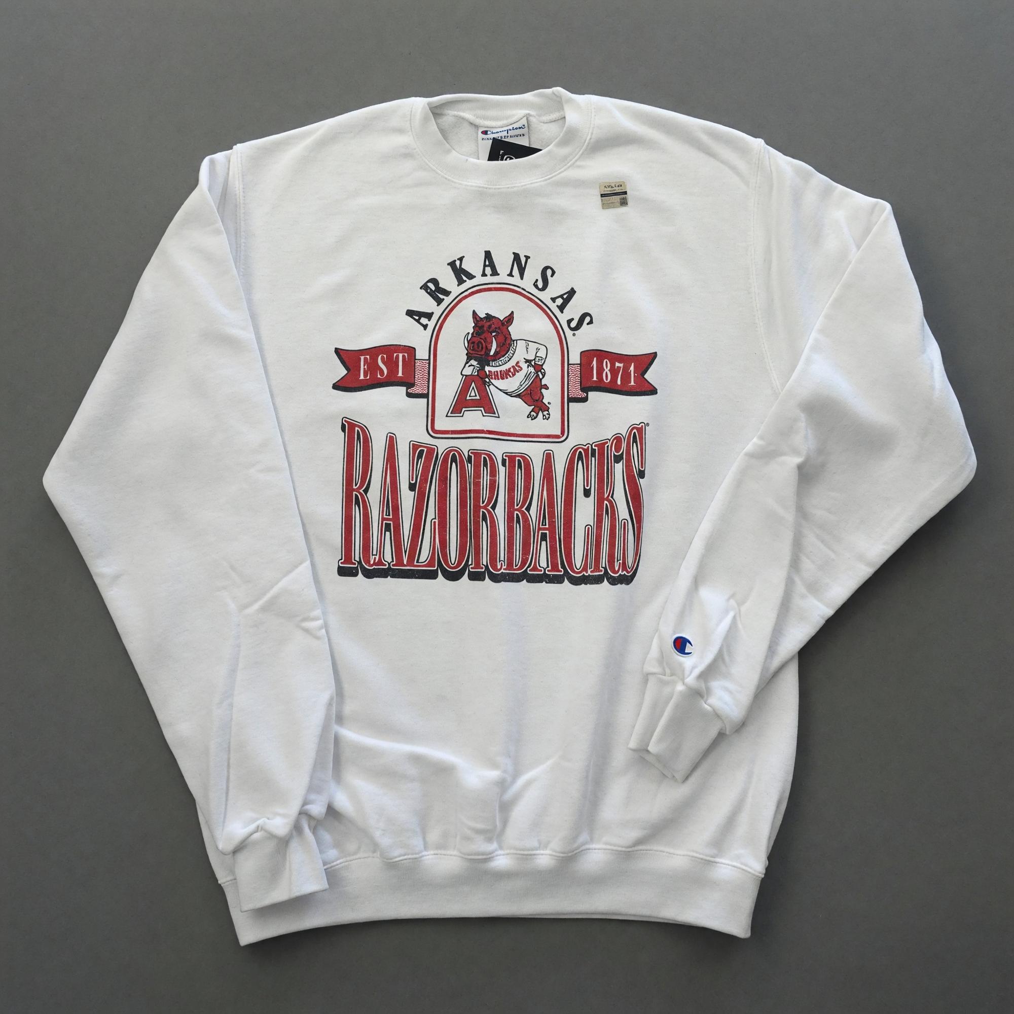 Product image 2 of 3 for Arkansas Razorbacks Collegiate Banner Vault Leaning Hog Crewneck