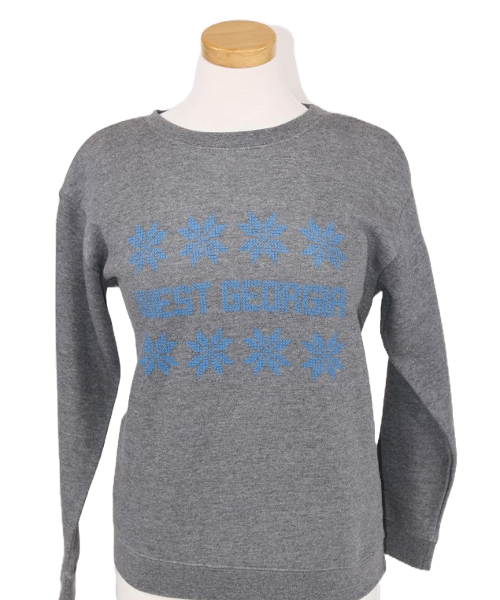 UWG WINTER WEST SWEATSHIRT – YOUTH APPAREL – HEATHER GRAY; $13.99