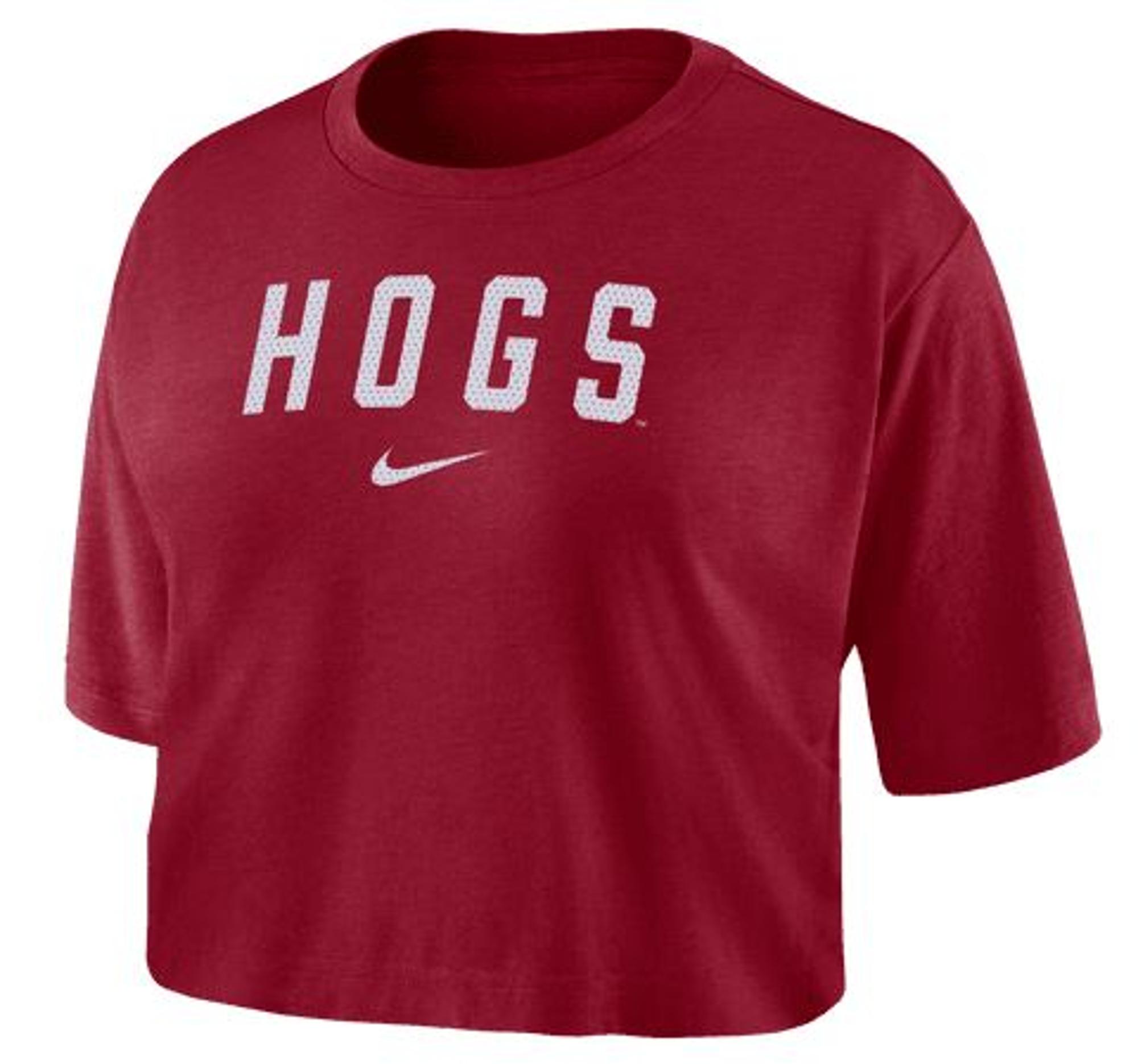 image of: Arkansas Razorbacks Nike Women's Down Field Hogs Crop - Crimson