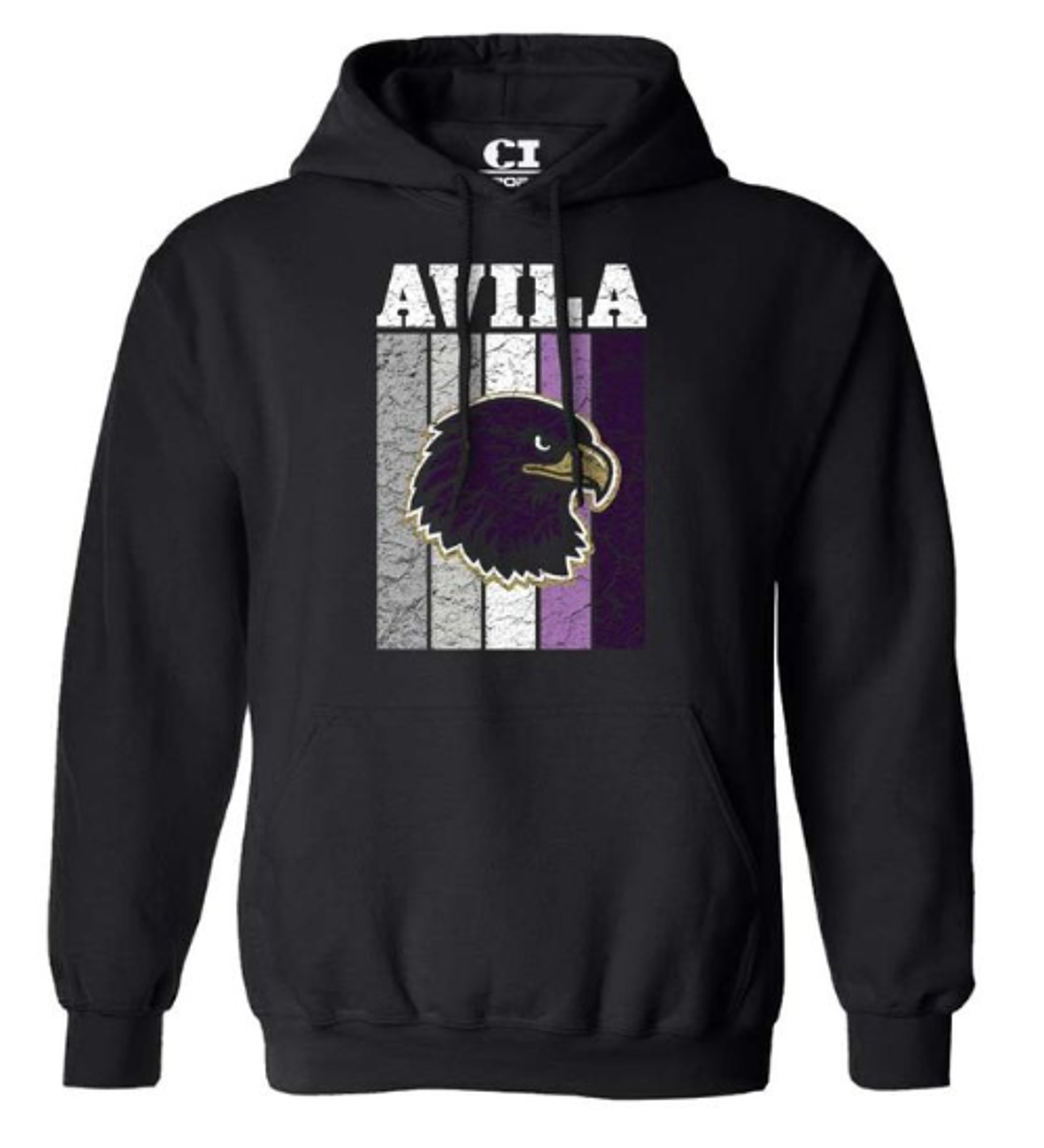 image of: AU hoodie journey stripes