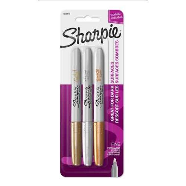 Sharpie Fine Point Marker Assorted Metallics 3 Count; $9.79