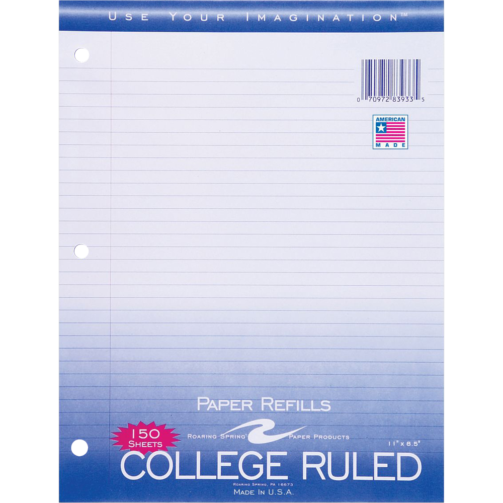 Product image 1 of 1 for Roaoring Spring Filler Paper, 150Sh, College Ruled