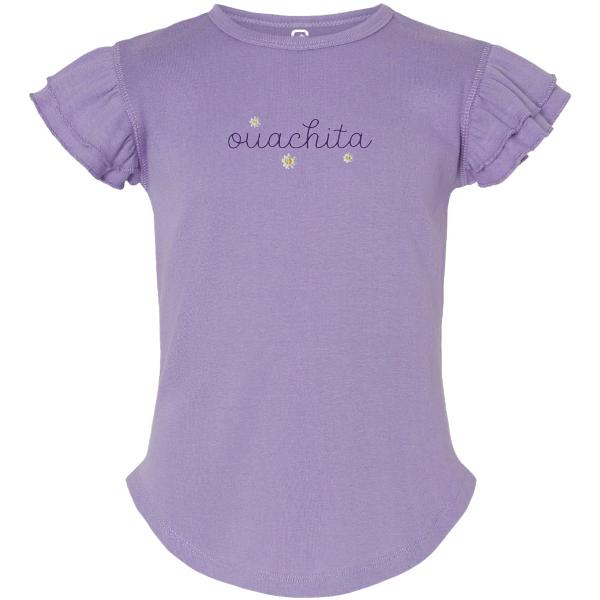 Ouachita Toddler Flutter Sleeve Tee; $19.99